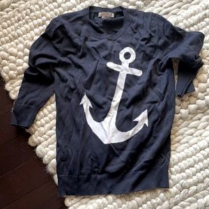 Banana Republic navy blue sweater.